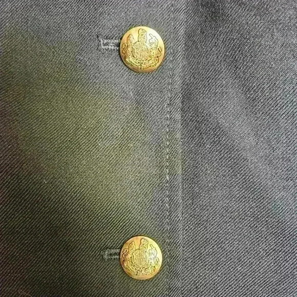 J Crew Women’s Blazer Sz 6 Petite Black Schoolboy Gold Buttons Jacket - Picture 5 of 8